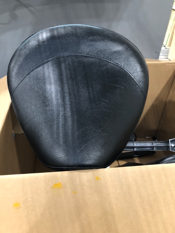 Photo 1 of BLACK ROLLING DESK CHAIR, PACKAGING IS PICTURED BELOW
