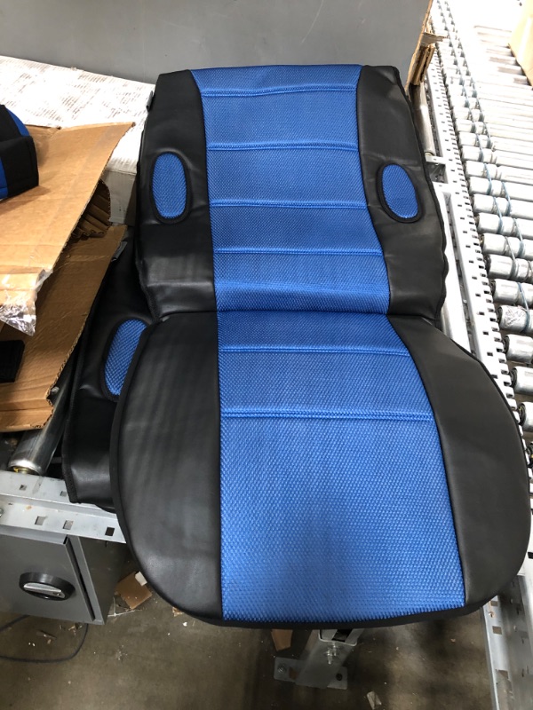 Photo 1 of FH Group FB202102 Leatherette Cushion Pads with 3D Air Mesh (Blue) Front Set with Gift – Universal Fit for Cars Trucks & SUVs