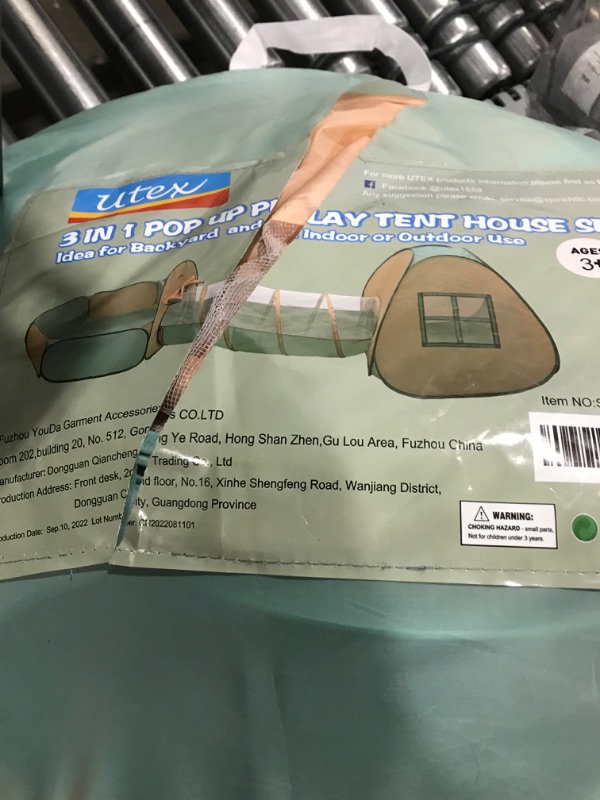 Photo 1 of 3 in 1 kids pop up tent