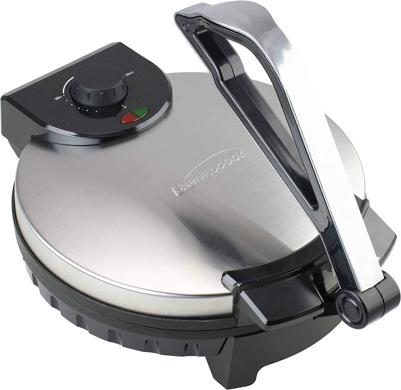 Photo 1 of Brentwood TS-129 Stainless Steel Non-Stick Electric Tortilla Maker, 12-Inch
