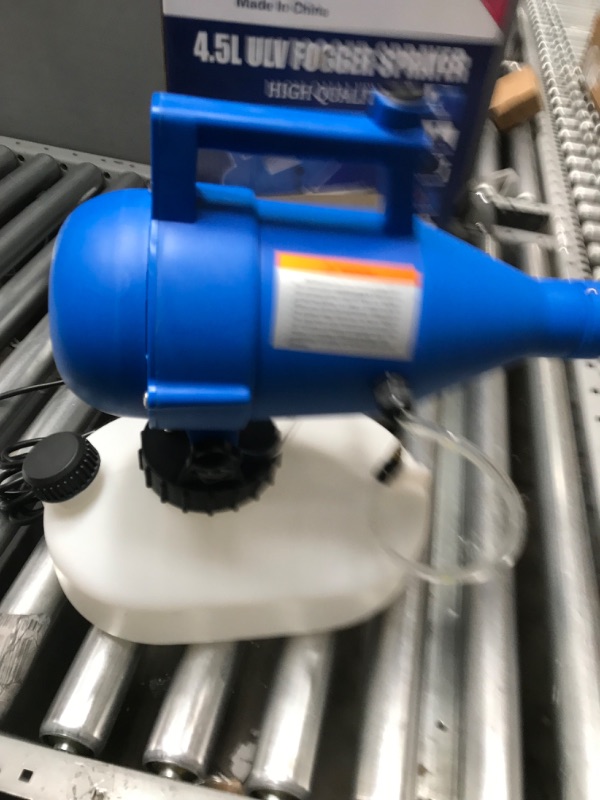 Photo 1 of 1.2 Gallon Electric ULV Fogger Machine with 17ft Cord,30ft Spraying Distance?4.5L Portable Atomizer Sprayer Mist Cold Fogger