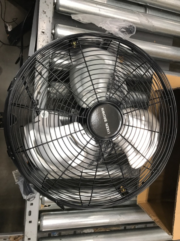 Photo 2 of *Tested* KEN BROWN 14 Inch High Velocity Floor Fan 3-Speed 360° Adjustable Tilting Powerful Airflow for Home,Residential Use, Black 14 Inch Floor Fan