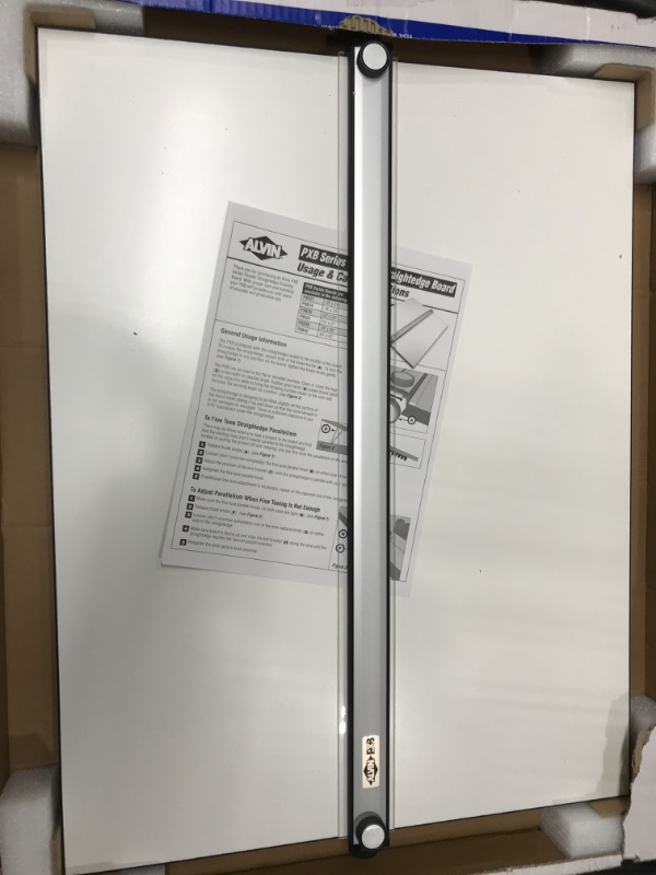 Photo 1 of Pacific Arc Drafting Board, Portable Drafting Table with Parallel Bar, 20 x 26 Inches
