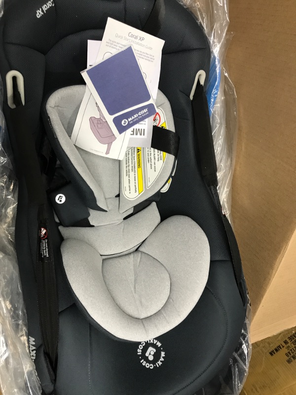 Photo 2 of *DIRTY* Maxi-Cosi Coral XP Infant Car Seat, Revolutionary 3-piece modular nesting system for a more comfortable, intimate & lightweight carry , Essential Graphite – PureCosi
