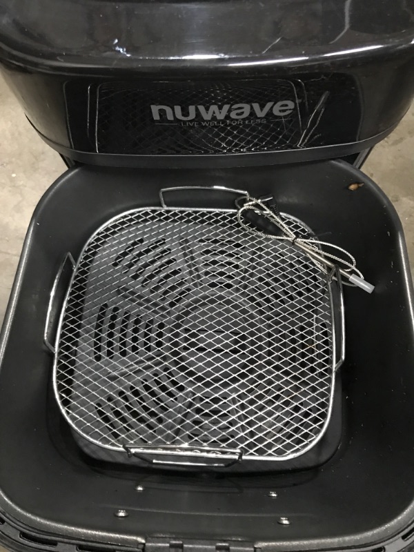 Photo 3 of *Tested* Nuwave Brio 7-in-1 Air Fryer Oven, 7.25-Qt with One-Touch Digital Controls, 50°- 400°F Temperature Controls in 5° Increments, Linear Thermal (Linear T) for Perfect Results, Black
