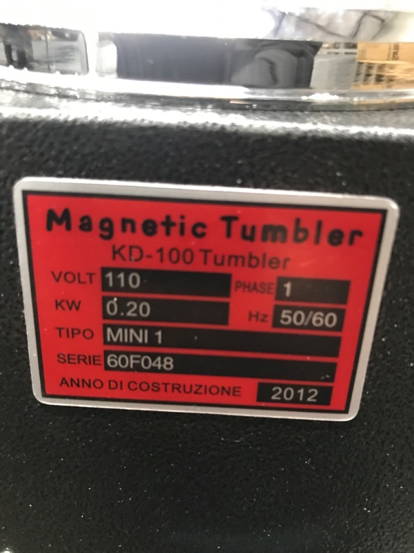 Photo 1 of *Tested* Mophorn Magnetic Tumbler Jewelry Polisher 110V Magnetic Grinding and Polishing Machine 4 Speeds Control Jewelry Polisher Tumbler 3.93 inch for Platinum Gold Silver Stainless Steel (100 mm)
