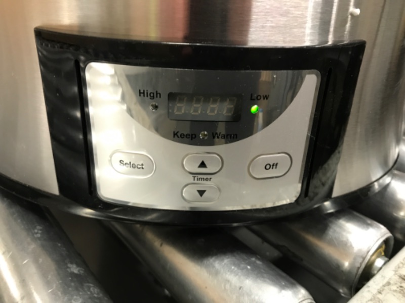 Photo 2 of *DAMAGED* *SEE INFO* Crock-Pot SCCPVL610-S-A 6-Quart Cook Digital Timer, Stainless Steel