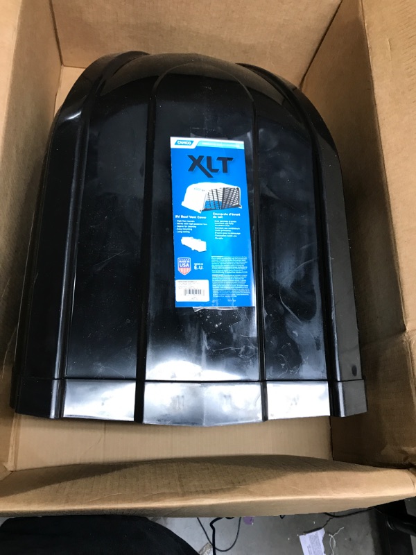 Photo 5 of Camco XLT High Flow Roof Vent Cover, Opens for Easy Cleaning, Aerodynamic Design, Easily Mounts to RV with Included Hardware-Black (40456) Black Standard Packaging XLT