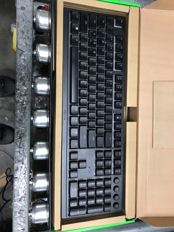 Photo 2 of Razer Ornata V3 Gaming Keyboard: Low-Profile Keys - Mecha-Membrane Switches - UV-Coated Keycaps - Backlit Media Keys - 10-Zone RGB Lighting - Spill-Resistant - Magnetic Wrist Wrest - Classic Black