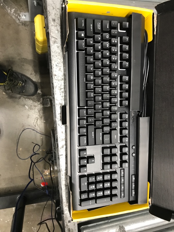 Photo 1 of CORSAIR - K68 RGB Mechanical Gaming Keyboard RGB Backlit Cherry MX Red Switch - Black