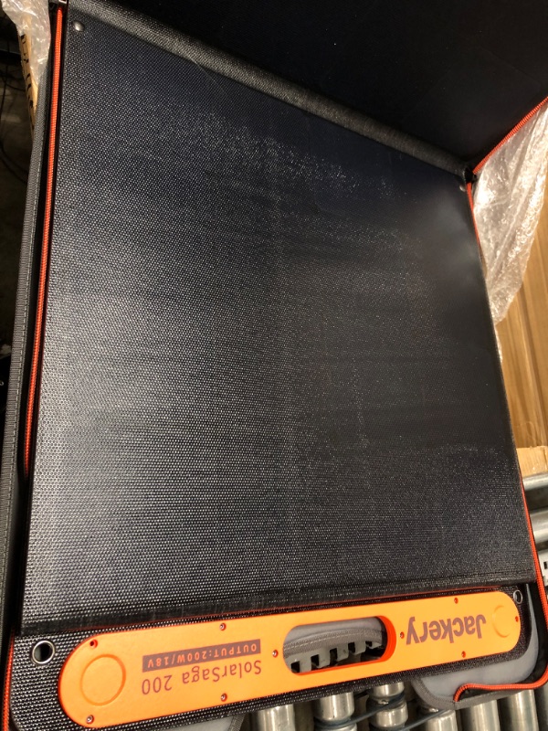 Photo 1 of Jackery SolarSaga 200W Portable Solar Panel for Explorer 1000 Pro/1500 Pro/2000Pro/3000Pro Power Station, Off-Grid Power for Home Back up, Outdoor Adventures, Emergency
