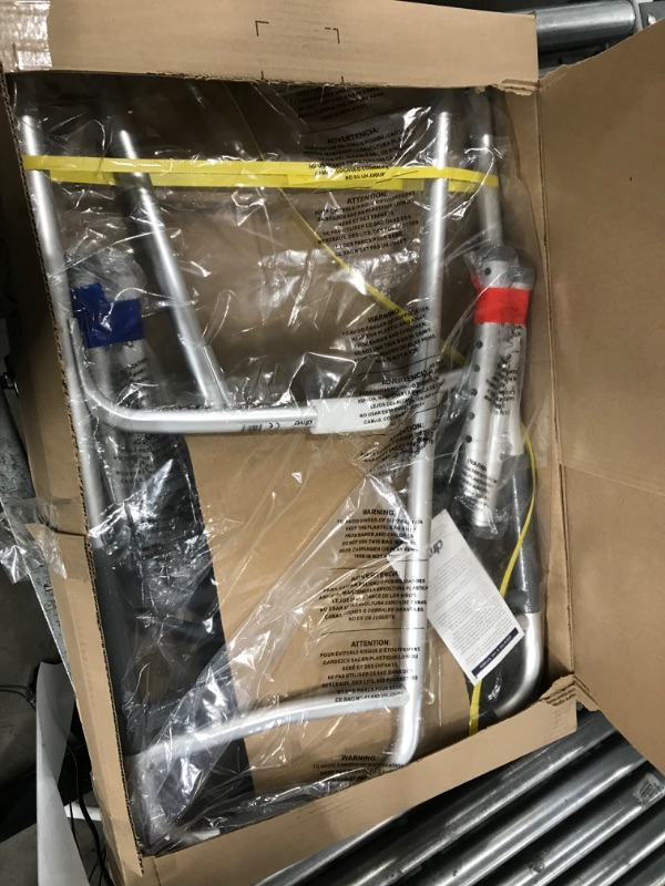 Photo 1 of Medline Easy Care Two-Button Folding Walkers With 5" Wheels
