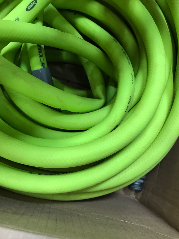 Photo 3 of **ONLY THE HOSE**  Flexzilla Garden Hose 5/8 in. x 100 ft., Heavy Duty, Lightweight, Drinking Water Safe, ZillaGreen - HFZG5100YW-E & Orbit 58322 Traveling Sprinkler, Green 5/8" x 100' (feet) Hose + Sprinkler Green