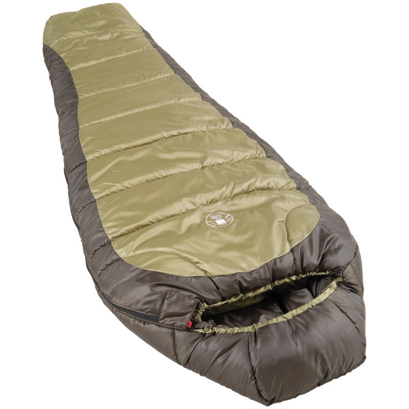 Photo 1 of 076501522662
Coleman North Rim Adult Mummy Sleeping Bag | 82"l X 32"w | Brown
