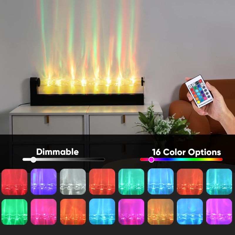 Photo 1 of **NO REMOTE**
KITVONA Kinetic RGB LED Gaming Lights Bar For Room, Home, Wall Light For Bedroom, Romatic Ambient Lighting, Ocean Wave Lights Aurora Projector Lamp with 16 Dynamic Color
