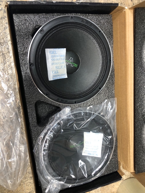 Photo 2 of ***MISSING PARTS***Pair of Deaf Bonce 6.5" Midrange Speakers 1200W 4Ohm Apocalypse Series AP-M67AN
