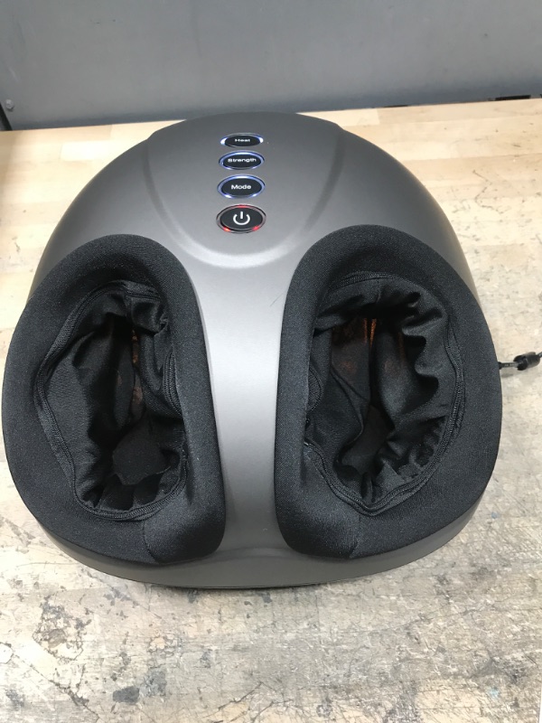 Photo 2 of Breo Foot Massager Machine with Heat, Shiatsu Deep Tissue Kneading, Rolling Massage for Relief, Fits Feet Up to Men Size 12 1 Count (Pack of 1)