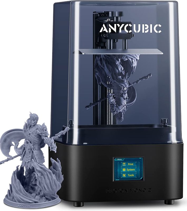 Photo 1 of ANYCUBIC Photon Mono 2, Resin 3D Printer with 6.6'' 4K + LCD Monochrome Screen, Upgraded LighTurbo Matrix with High-Precision Printing, Enlarge Print Volume 6.49'' x 5.62'' x 3.5''
