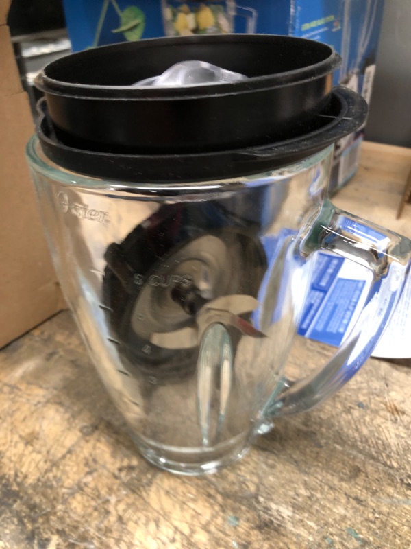 Photo 2 of *** USED *** Oster Blender | Pro 1200 with Glass Jar, 24-Ounce Smoothie Cup, Brushed Nickel
