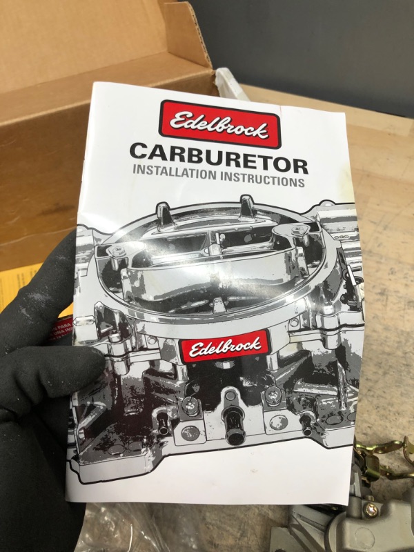 Photo 5 of **** USED UNABLE TO TEST UNKNOWN FUNCTION *** Edelbrock 1410 Performer Series Marine 750 CFM Square Bore 4-Barrel Air Valve Secondary Electric Choke New Carburetor