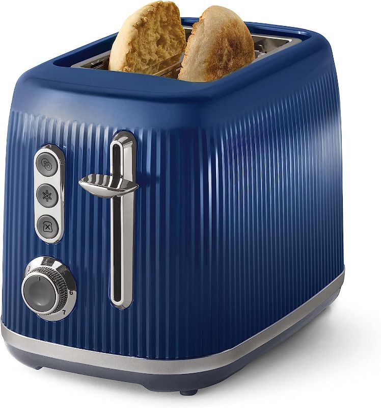 Photo 1 of Oster® Retro 2-Slice Toaster with Quick-Check Lever, Extra-Wide Slots, Impressions Collection, Blue
