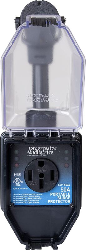 Photo 1 of 
Progressive Industries RV Surge Protector, Available in 30/50 Amp, Portable and Hardwired Options.