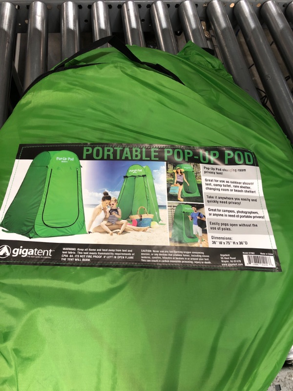 Photo 3 of ***MISSING PARTS***GigaTent Pop Up Pod Changing Room Privacy Tent – Instant Portable Outdoor Shower Tent, Camp Toilet, Rain Shelter for Camping & Beach – Lightweight & Sturdy, Easy Set Up, Foldable - with Carry Bag