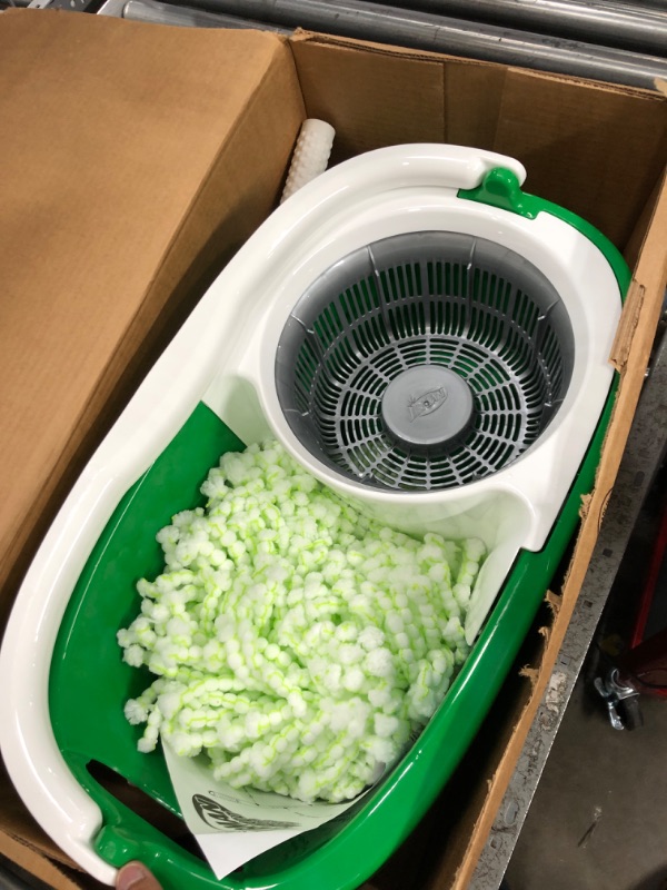 Photo 2 of Libman Tornado Spin Mop System Plus 1 Refill Head | Mop and Bucket with Wringer Set | Floor Mop | Libman Mop | Mops for Floor Cleaning | Hardwood Floor Mop | 2 Total Mop Heads Included,Green