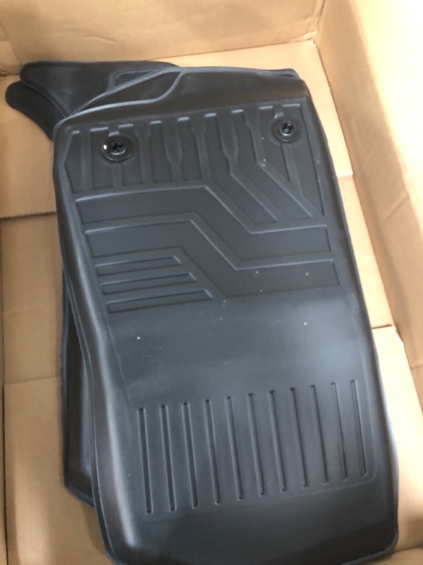 Photo 2 of Mixsuper Floor Mats and Cargo Liner for 2021-2023 Jeep Wrangler 4XE (Not for 2 Door/JL Unlimited Models) Custom Fit All Weather 2 Row Floor Liners and Trunk Mats Set Black