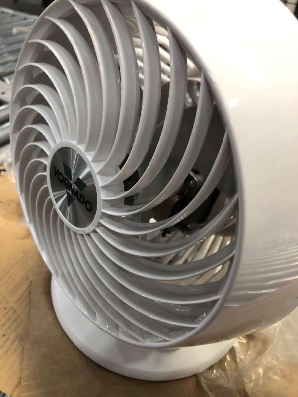 Photo 1 of Vornado 460 Small Whole Room Air Circulator Fan with 3 Speeds, 460-Small, White White 460 - Small Fan
((return item - tested and works))