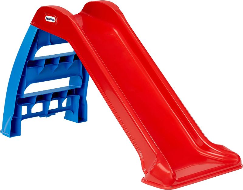 Photo 1 of Little Tikes First Slip And Slide, Easy Set Up Playset for Indoor Outdoor Backyard, Easy to Store, Safe Toy for Toddler,Kids (Red/Blue), 39.00''L x...
