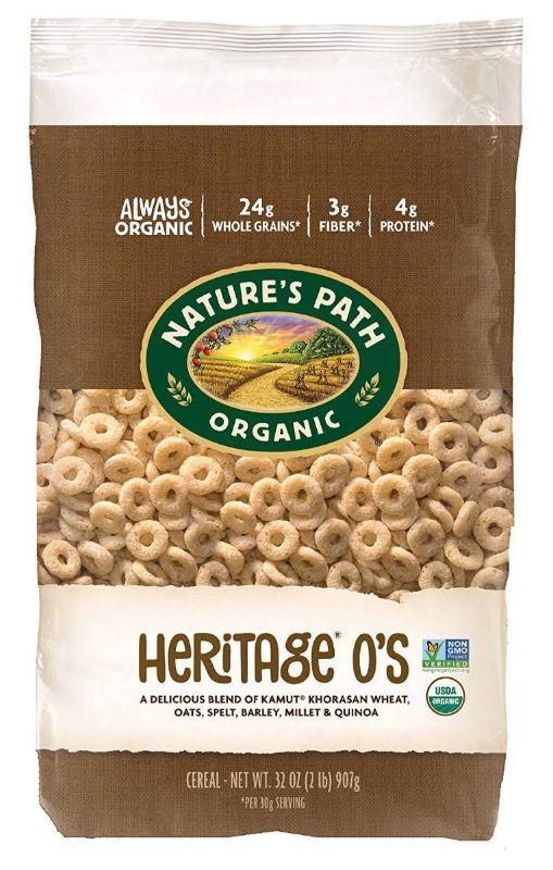 Photo 1 of *6/24/2023* 6 PACK Nature's Path Organic Cereal, Heritage O's - 32 oz bag