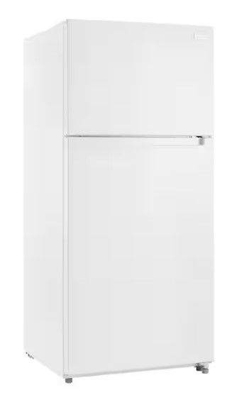 Photo 1 of 18 cu. ft. Top Freezer Refrigerator DOE in White
