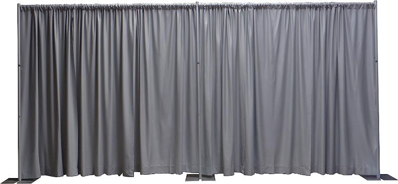 Photo 1 of *BASE ONLY//NO CURTAIN** OnlineEEI, Premier Pipe and Drape Backdrop or Room Divider Kit, 8ft x 20ft, Gray
