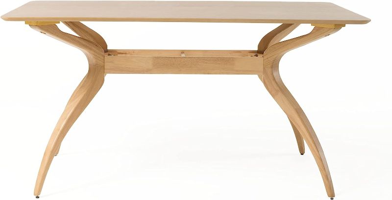 Photo 1 of *COLOR MAY VARY* Christopher Knight Home Salli Wood Dining Table, Natural Oak Finish
