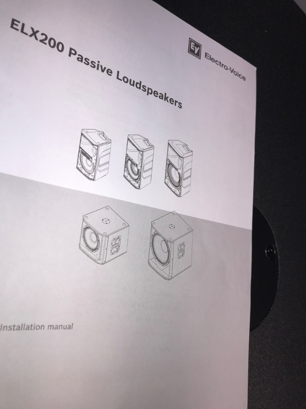 Photo 7 of *MINOR DENTS IN CORNERS//INSIDE MAJOR DAMAGE//CRACKED FROM THE BACK *** Electro-Voice ELX200-18S 18 inch Passive Subwoofer (ELX200-18Sd4)
