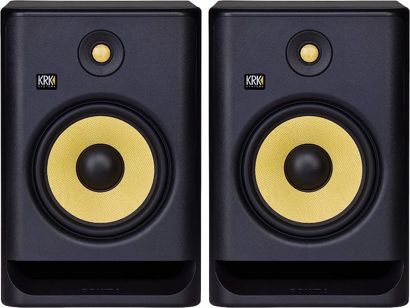 Photo 1 of KRK RP8 Rokit 8 G2 Professional Bi-Amp 8" Powered Studio Monitor Pair, Black
