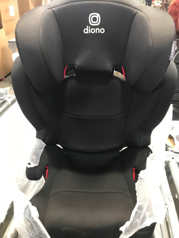 Photo 2 of Diono Cambria 2 XL, Dual Latch Connectors, 2-in-1 Belt Positioning Booster Seat, High-Back to Backless Booster with Space and Room to Grow, 8 Years 1 Booster Seat, Black
