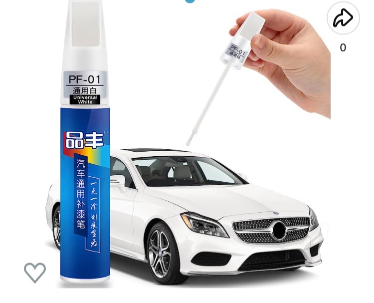 Photo 1 of 2 pack Routooly Touch Up Paint Pen for Cars Scratch Repair Auto Touch Up Paint Scratch Remover Pen Wheel Fill Paint Pen 2-in-1 Car Touch Up Paint Pen Multi-color Optional for Various Cars - Common White