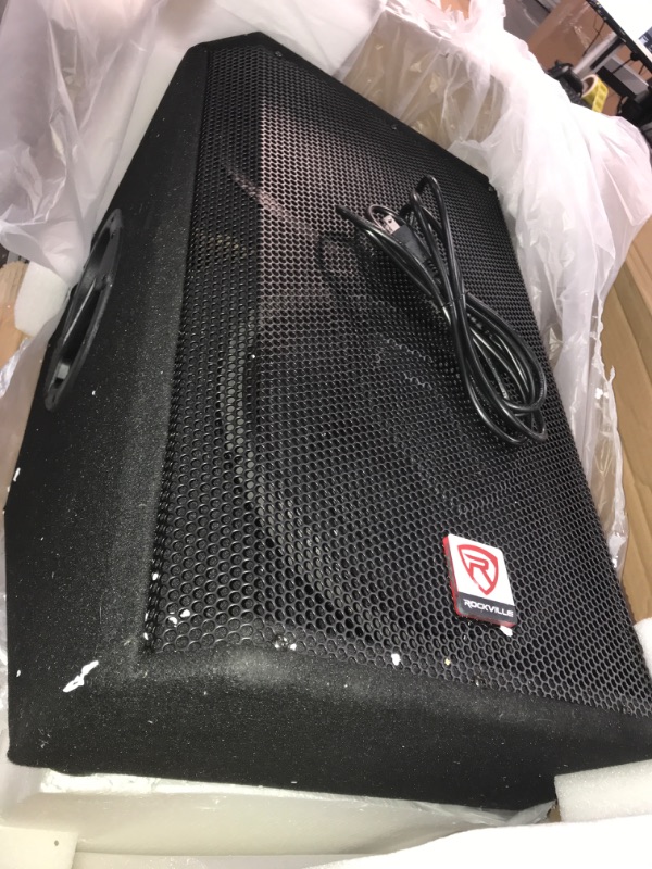 Photo 7 of used; Rockville RSM12A v2 12" 1000w 2-Way Powered Active Stage Floor Monitor Speaker
