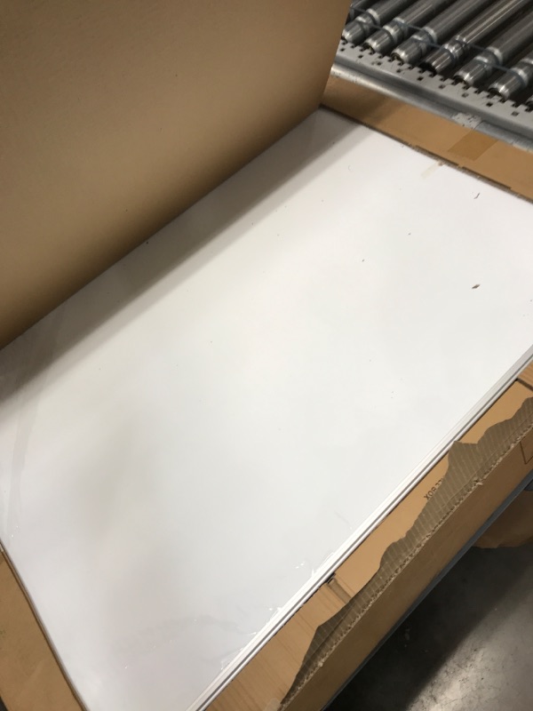 Photo 2 of XBoard Magnetic Dry Erase Board/Whiteboard, 36 X 24 Inches, Double Sided White Board,1 Dry Eraser & 3 Dry Erase Markers & 4 Push Pin Magnets 36" x 24"