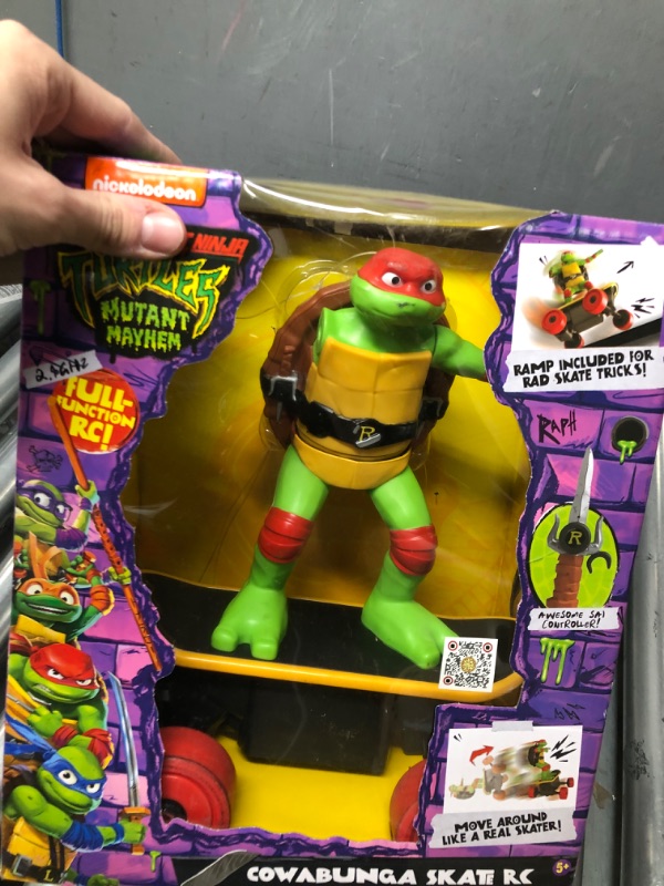 Photo 2 of **MISSING AN ARM**  Teenage Mutant Ninja Turtles Cowabunga Skate RC - Imitates Real Skate Tricks - 2.4 GHz Remote Control - Ages 5+