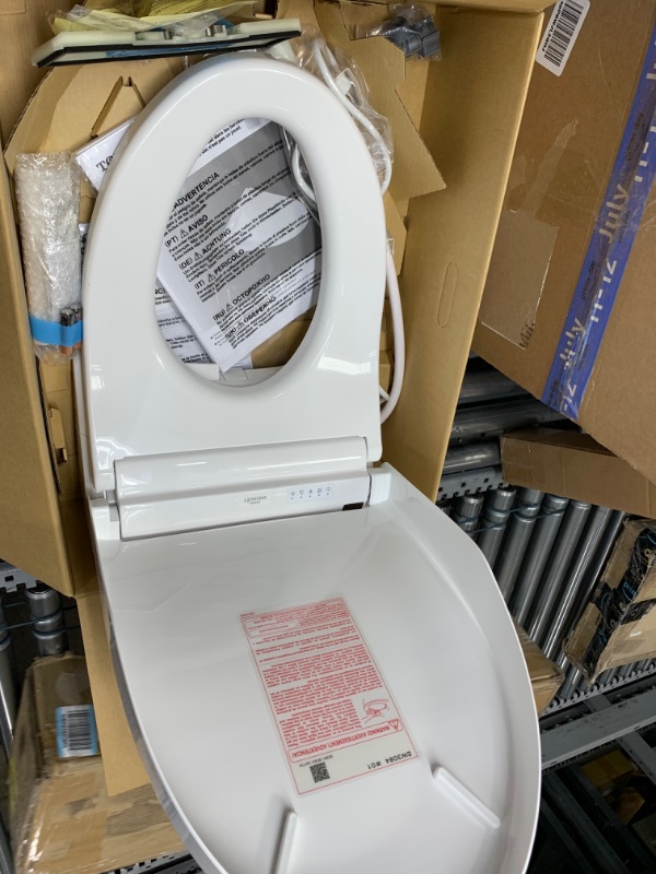 Photo 3 of **DAMAGE*SEE NOTES 
TOTO SW3084#01 WASHLET C5 Electronic Bidet Toilet Seat