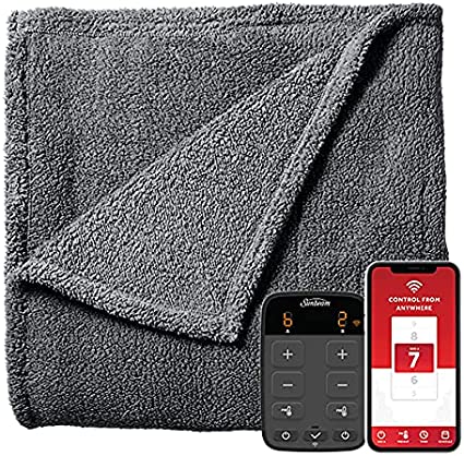 Photo 1 of *BLANKET ONLY*Sunbeam LoftTec Wi-Fi Connected Heated Blanket, Electric Blanket, Queen Size
