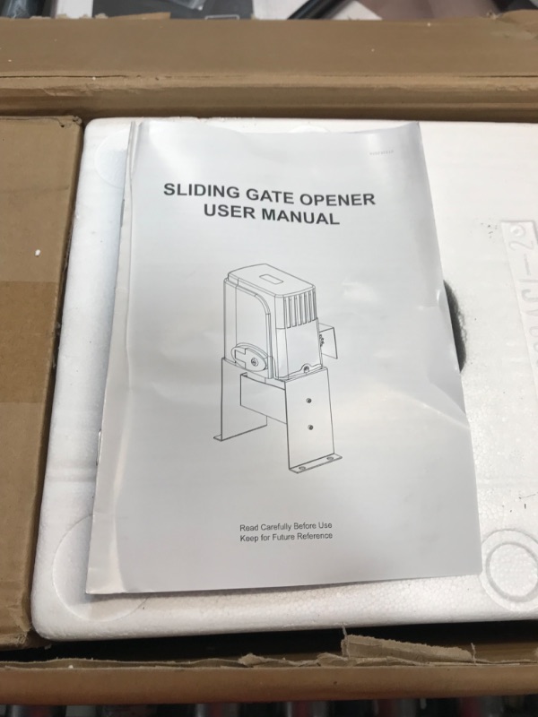 Photo 5 of (PARTS ONLY)CO-Z Automatic Sliding Gate Opener with 2 Remote Controls, Electric Rolling Driveway Slide Gate Motor, Complete Gate Operator Hardware Security System Kit for Sliding Gate Up to 40 Feet
