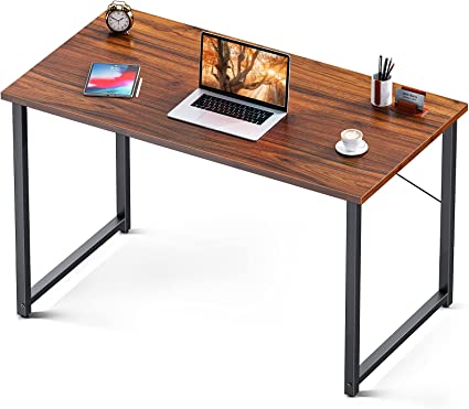 Photo 1 of  ( Used stock photo as reference ) 39 Inch Computer Desk, Modern Simple Style Desk for Home Office, Study Student Writing Desk,Deep Brown 