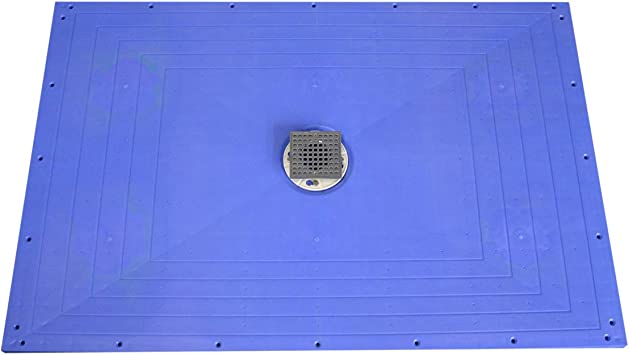 Photo 1 of 0Uni-Green Shower Pan Ready Tile 32"X48" Curbless Level Entry System ABS Glassfibre Reinforced Material Cut-to-Fit with center shower drain, Shower Base Slope and Tileable, Easy for Installation