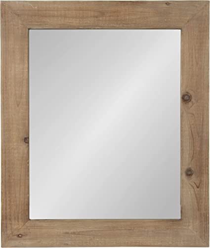 Photo 1 of  Garvey Wood Framed Wall Mirror, 36x30, Rustic Brown