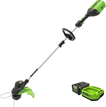 Photo 1 of (MIssing parts Damage )Greenworks 80V 13-inch String Trimmer, 2Ah Battery