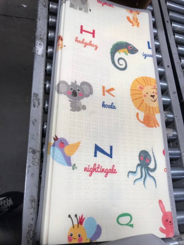 Photo 1 of Baby Playpen with Mat, Large Baby Play Yard for Toddler, BPA-Free, Non-Toxic, Safe No Gaps Playards for Babies, Indoor & Outdoor Extra Large Kids Activity Center 79"x59"x26.5" with 0.4" Playmat